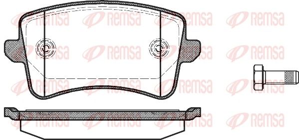 Brake Pad Set, disc brake 1343.00