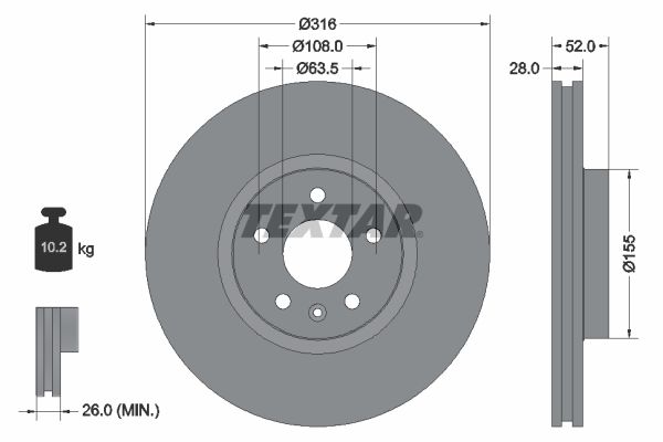 Brake Disc 92162303