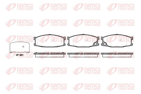 Brake Pad Set, disc brake 0283.10