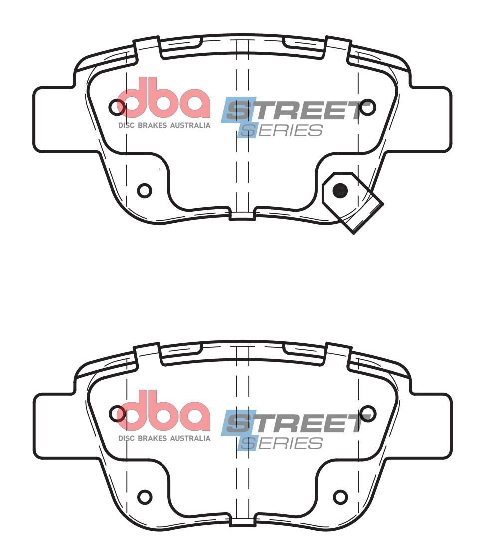 DBA SS STREET SERIES BRAKE PADS [ Toyota 2006-2014 R ] - TecDoc Only