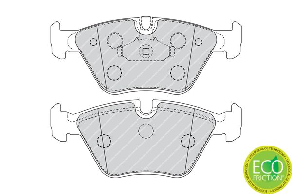 Brake Pad Set, disc brake FDB4752