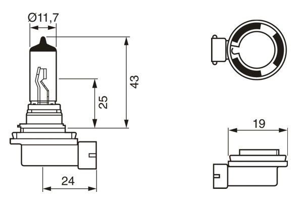 Glühlampe, Fernscheinwerfer Glühlampe, Fernscheinwerfer