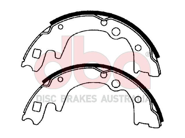 Street Series Brake Shoes [Ford/Mazda/Nissan 1984-01 220mm] - TecDoc Only