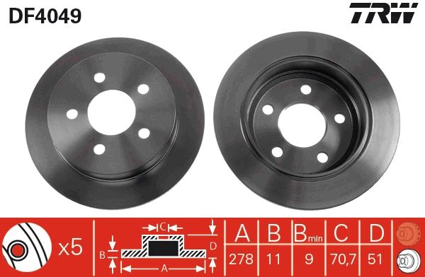 Brake Disc DF4049