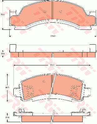 TRW DISC BRAKE PADS - TecDoc Only