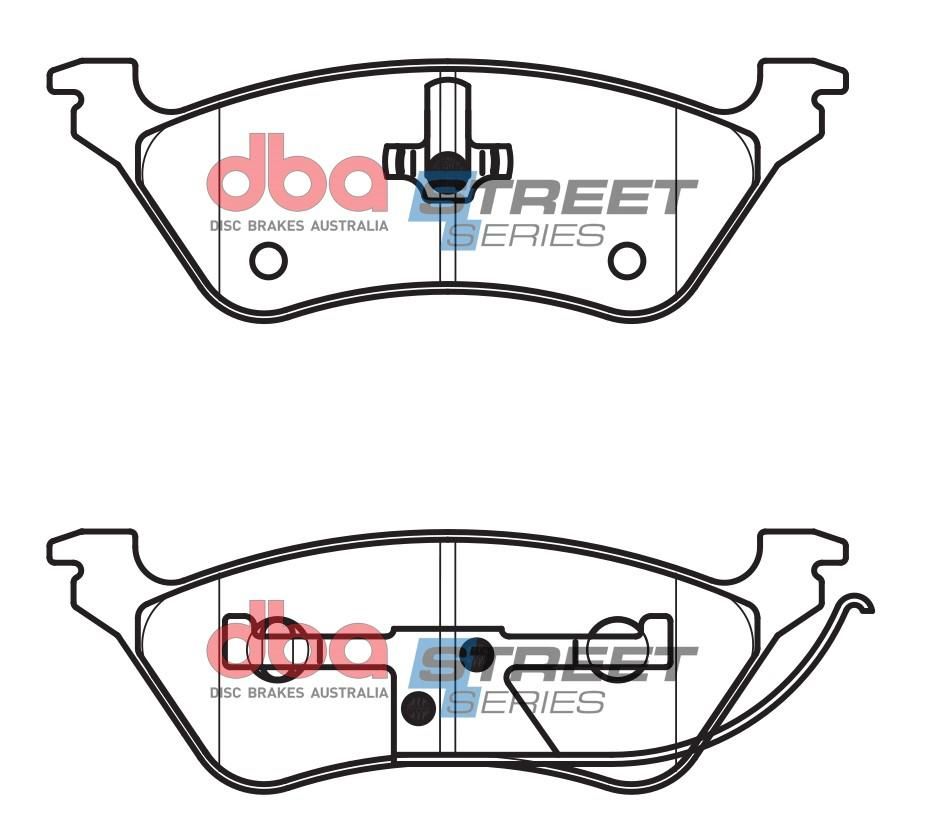 DBA SS STREET SERIES BRAKE PADS [ Chrysler & Jeep 2001-2008 R ] - TecDoc Only