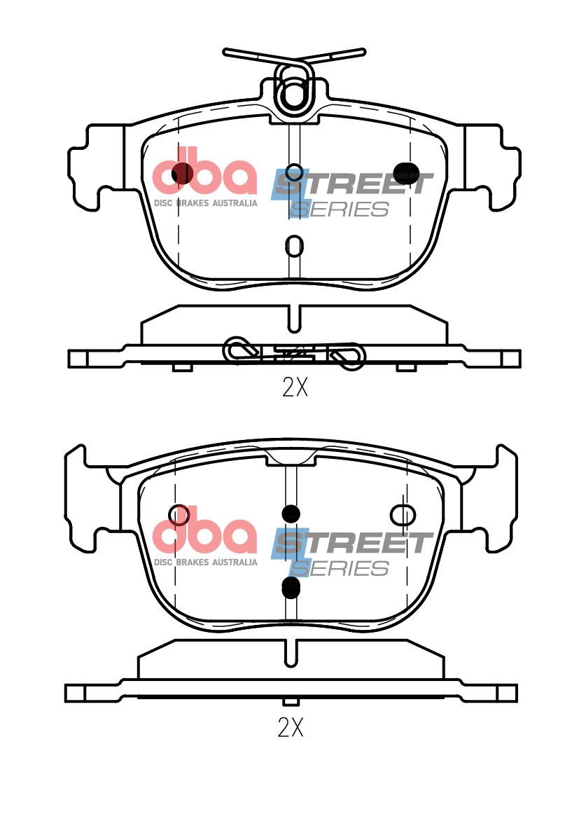 DBA SS STREET SERIES BRAKE PADS [Volkswagen Golf VIII, Audi A3,2021- On] Skoda Octavia 2020 - on R] - TecDoc Only