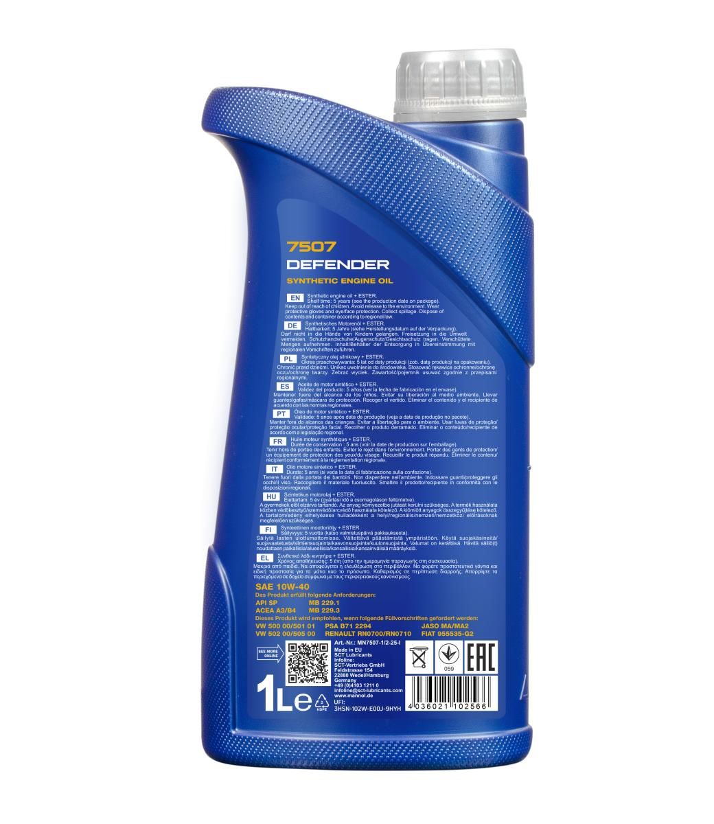 MANNOL Defender 10W-40 / 1 Liter MANNOL Defender 10W-40 / 1 Liter