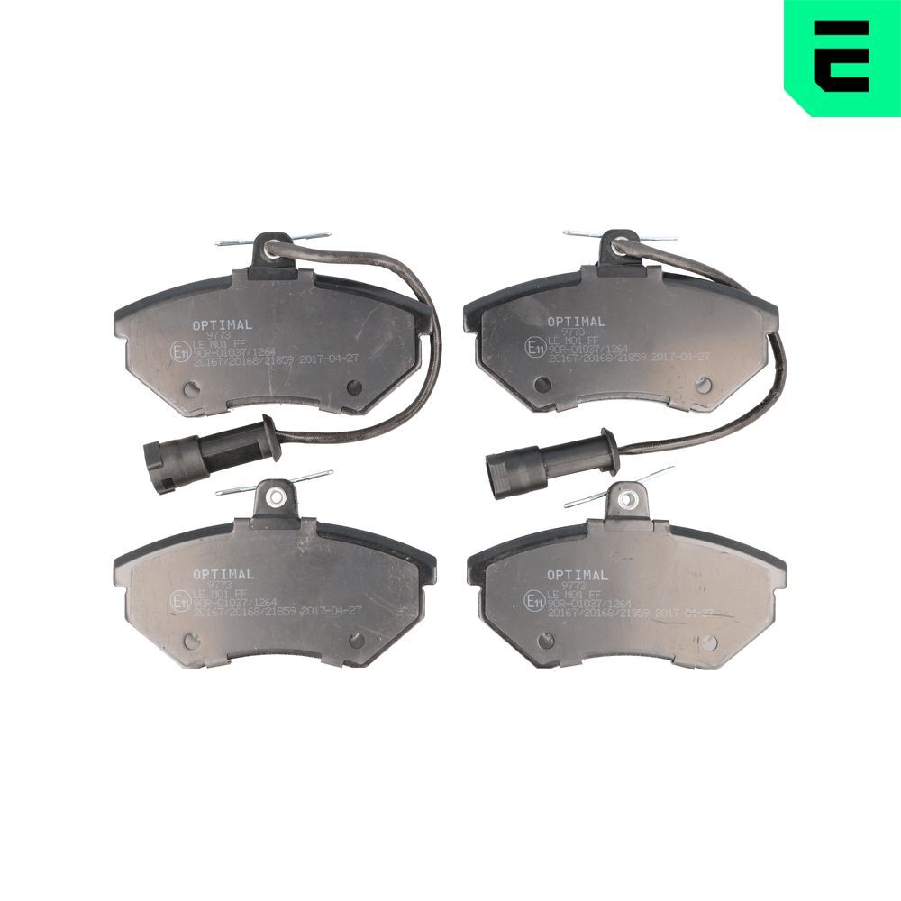 OPTIMAL BP-09773 - Bremsbelagsatz, Scheibenbremse