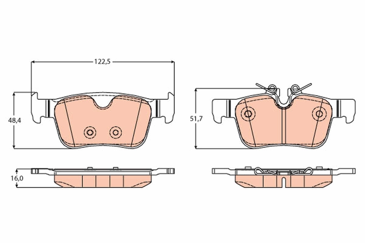 Brake Pad Set, disc brake GDB2168