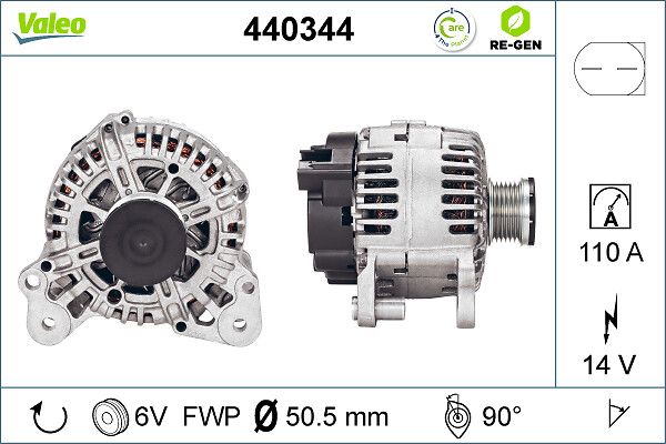 440344 VALEO REMANUFACTURED PREMIUM generátor