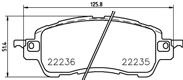 Комплект тормозных колодок, дисковый тормоз 8DB 355 024-721