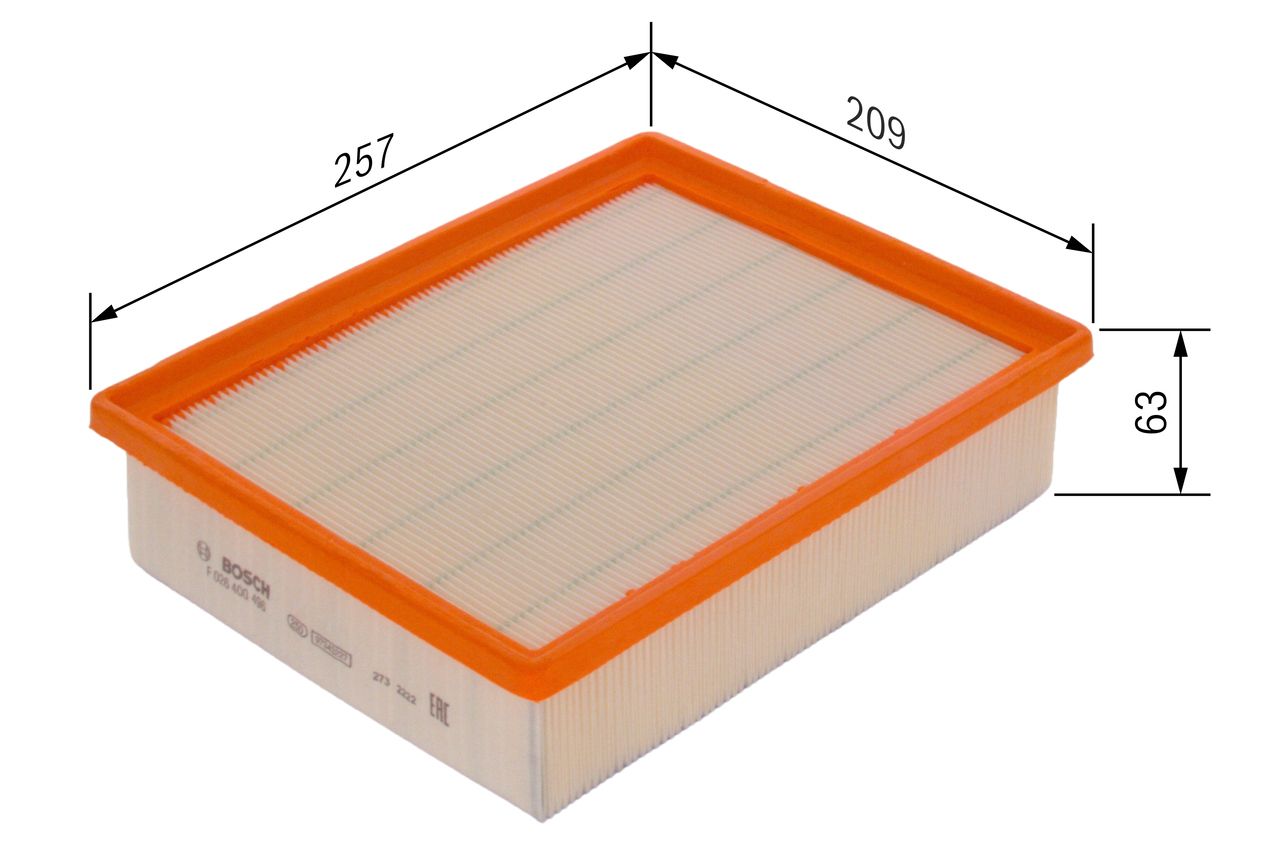 BOSCH F 026 400 496 - Luftfilter