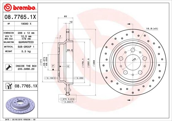 Brake Disc 08.7765.1X