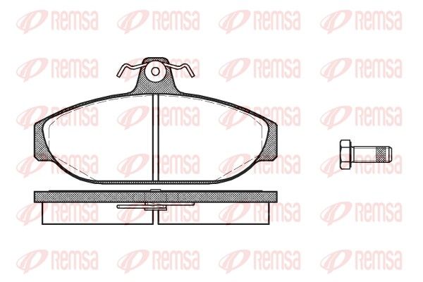 Brake Pad Set, disc brake 0156.00