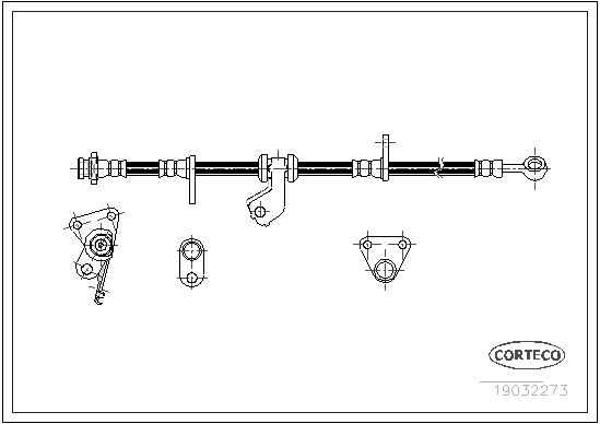 FLEXIBLE DE FREIN ROVER 45-400  0705