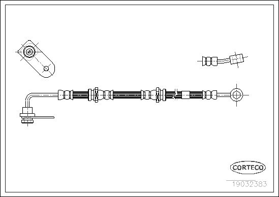 FLEXIBLE DE FREIN SUZUKI GRAND  0705