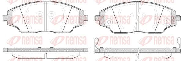 Brake Pad Set, disc brake 1537.02