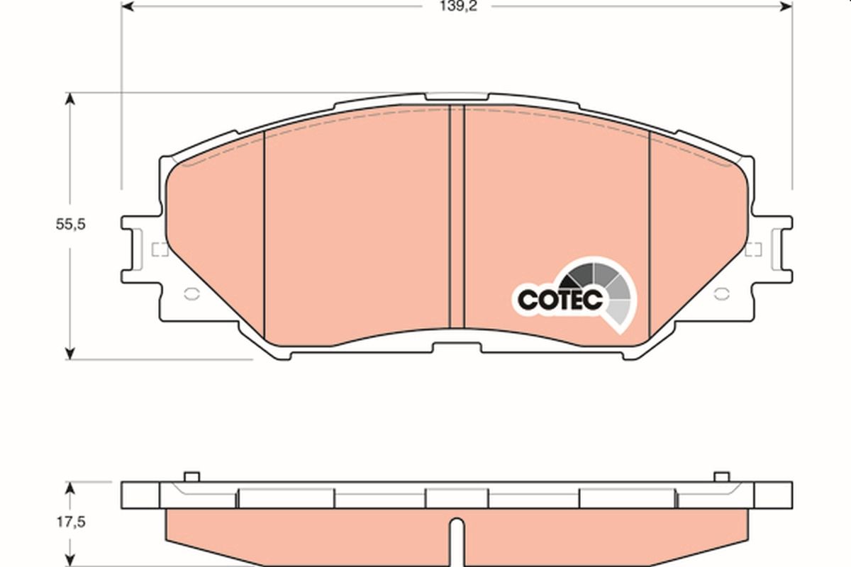 Brake Pad Set, disc brake GDB3425