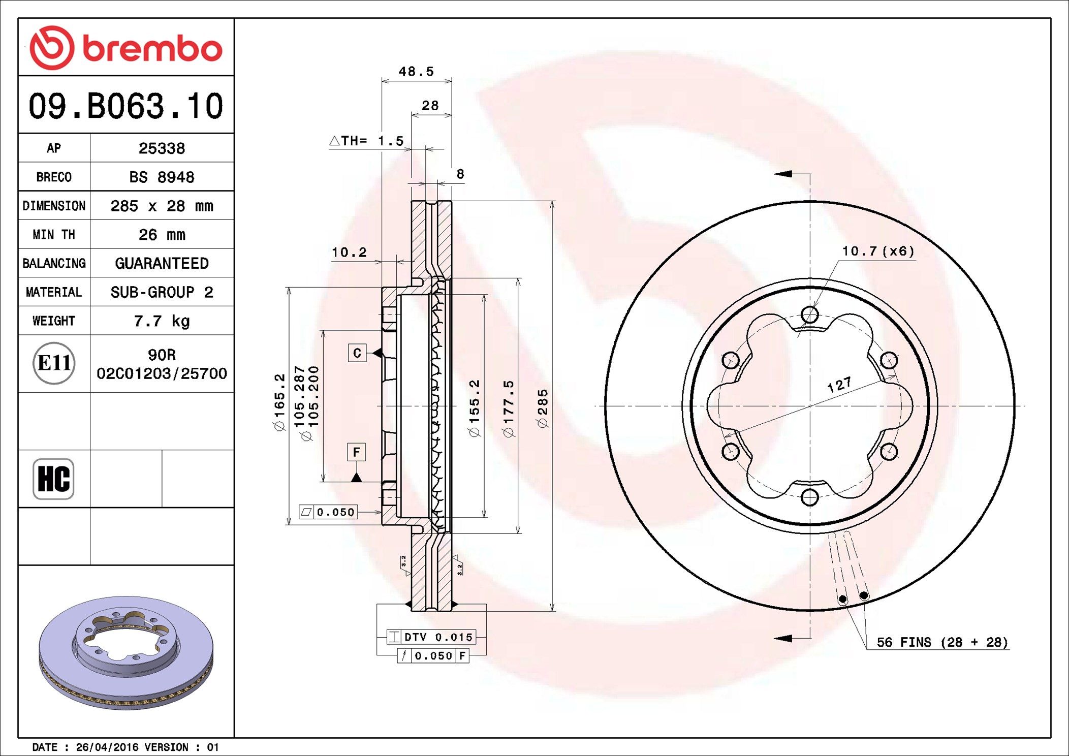 TOYOTA HIACE KDH200R 04-07 (FRT) - TecDoc 1