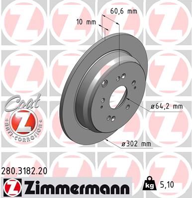 Brake Disc 280.3182.20