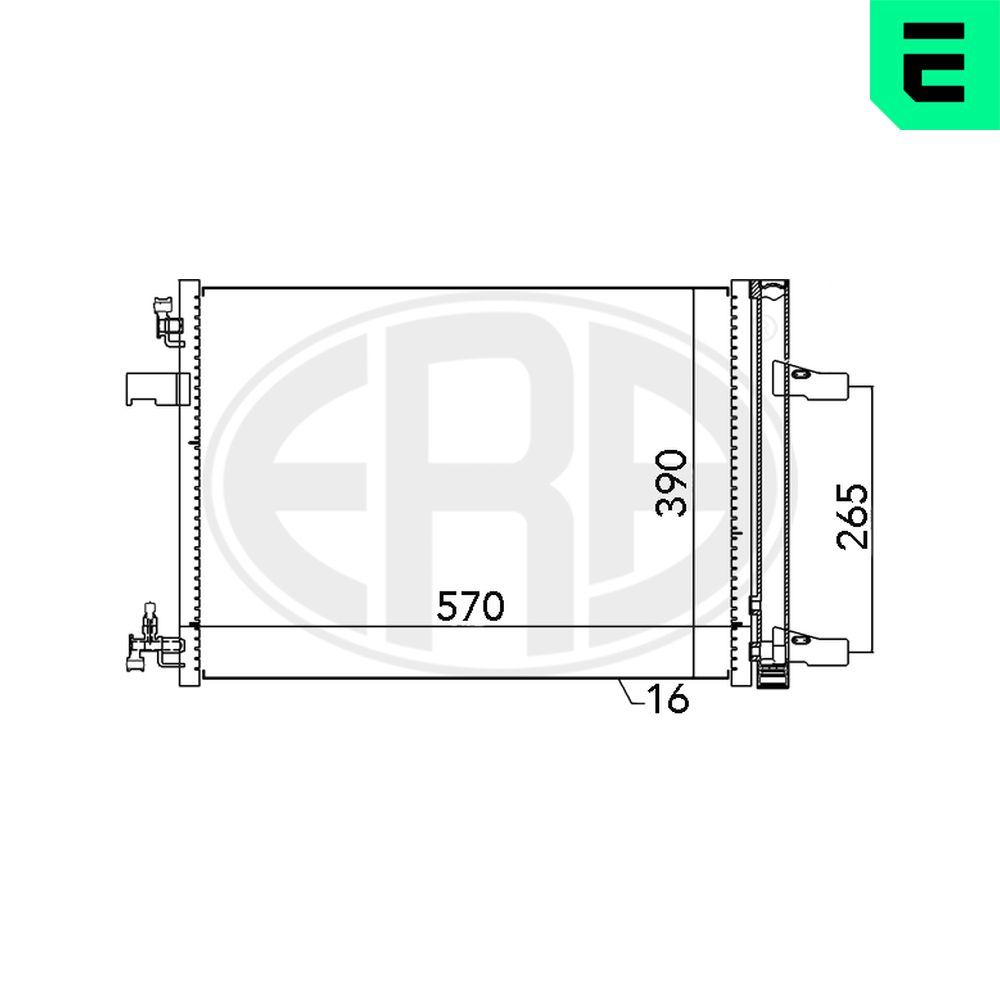 ERA 667047 - Kondensator, Klimaanlage