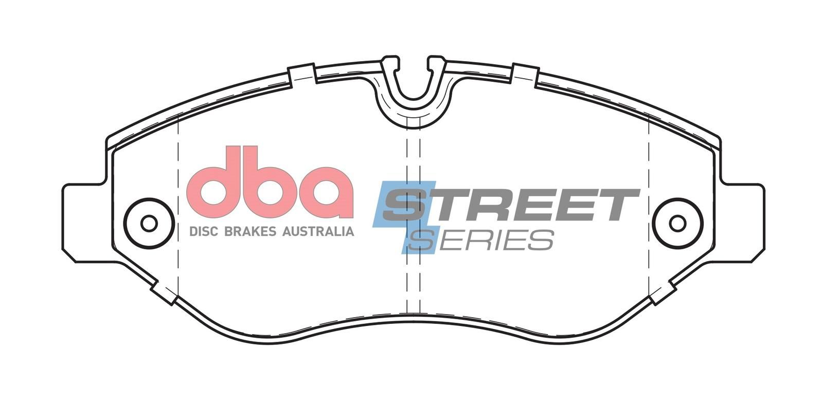 DBA SS STREET SERIES BRAKE PADS [ Dodge/Iveco/Mercedes & VW 2006-2014 F ] - TecDoc Only
