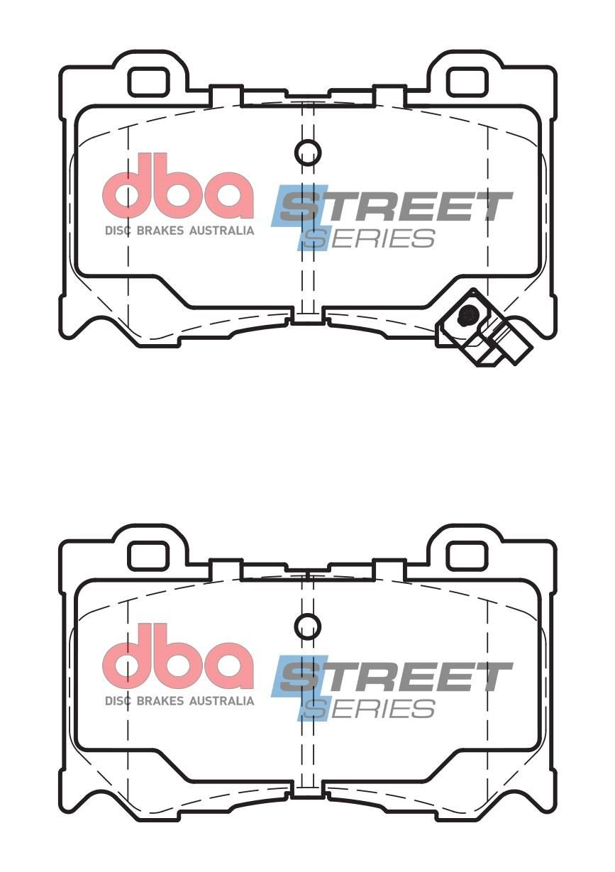 DBA SS STREET SERIES BRAKE PADS [ Nissan 370Z/Infinity 2008 - On F ] - TecDoc Only