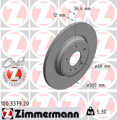 Brake Disc 100.3379.20