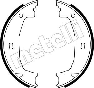 Brake Shoe Set, parking brake 53-0018