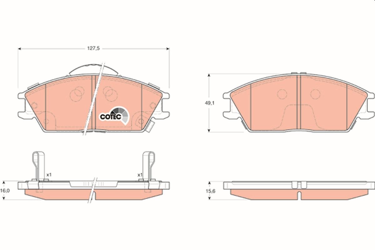 Brake Pad Set, disc brake GDB3331