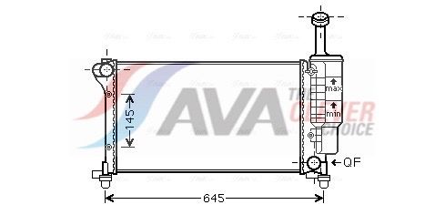 FTA2335 AVA QUALITY COOLING ** CLEVER FIT ** hűtő, motorhűtés