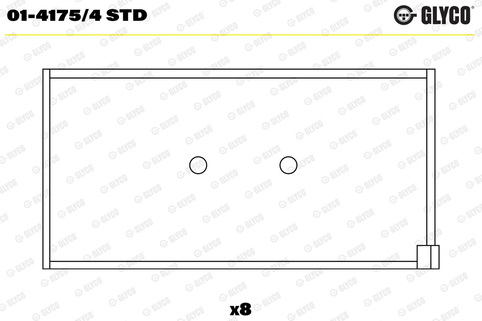 GLYCO 01-4175/4 STD - Pleuellager