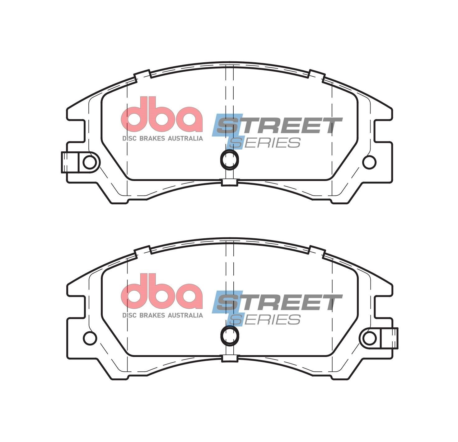 DBA SS STREET SERIES BRAKE PADS [ Subaru 1987-1995 F ] - TecDoc Only