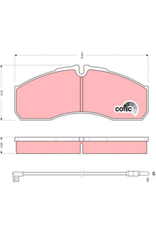 Brake Pad Set, disc brake GDB1610