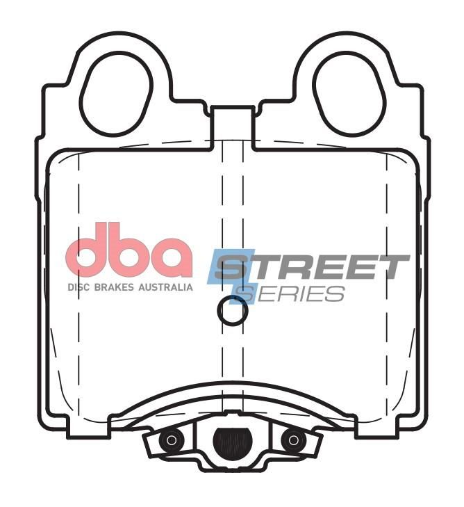 DBA SS STREET SERIES BRAKE PADS [ Lexus & Toyota 1993-2014 R ] - TecDoc Only