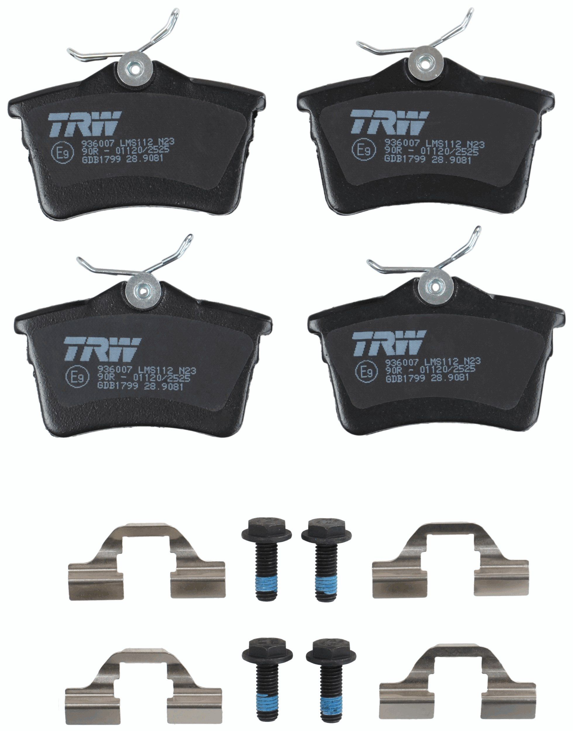 TRW DISC BRAKE PADS - TecDoc 2