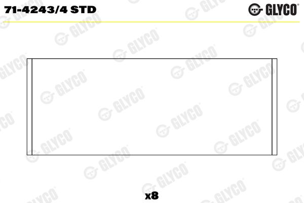 GLYCO 71-4243/4 STD Connecting Rod Bearing