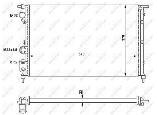NRF 58852 Radiator, engine cooling