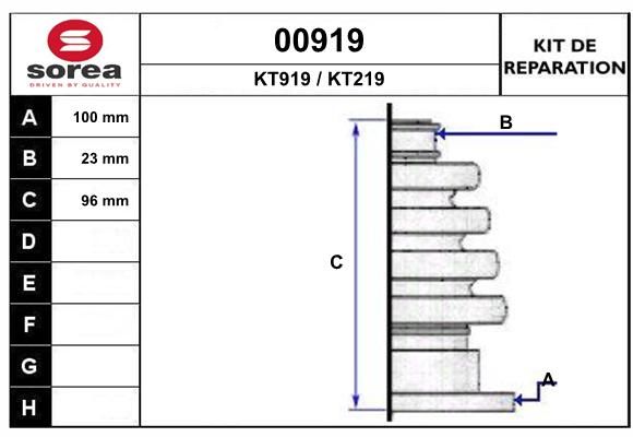 KIT D'ETANCHEITE 00919  .