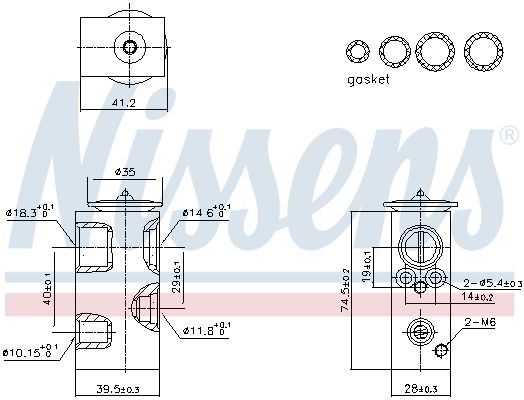 NISSENS 999426 - Expansionsventil, Klimaanlage ** FIRST FIT **