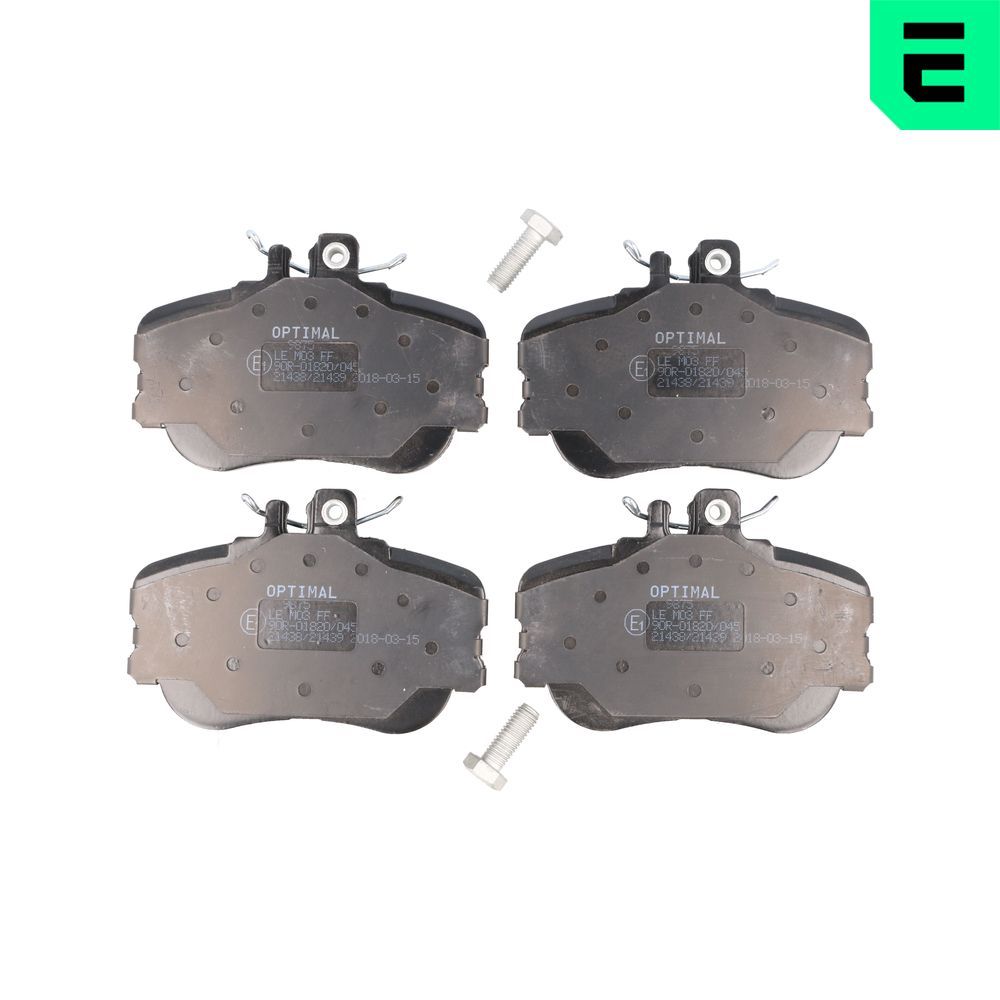 OPTIMAL BP-09875 - Bremsbelagsatz, Scheibenbremse