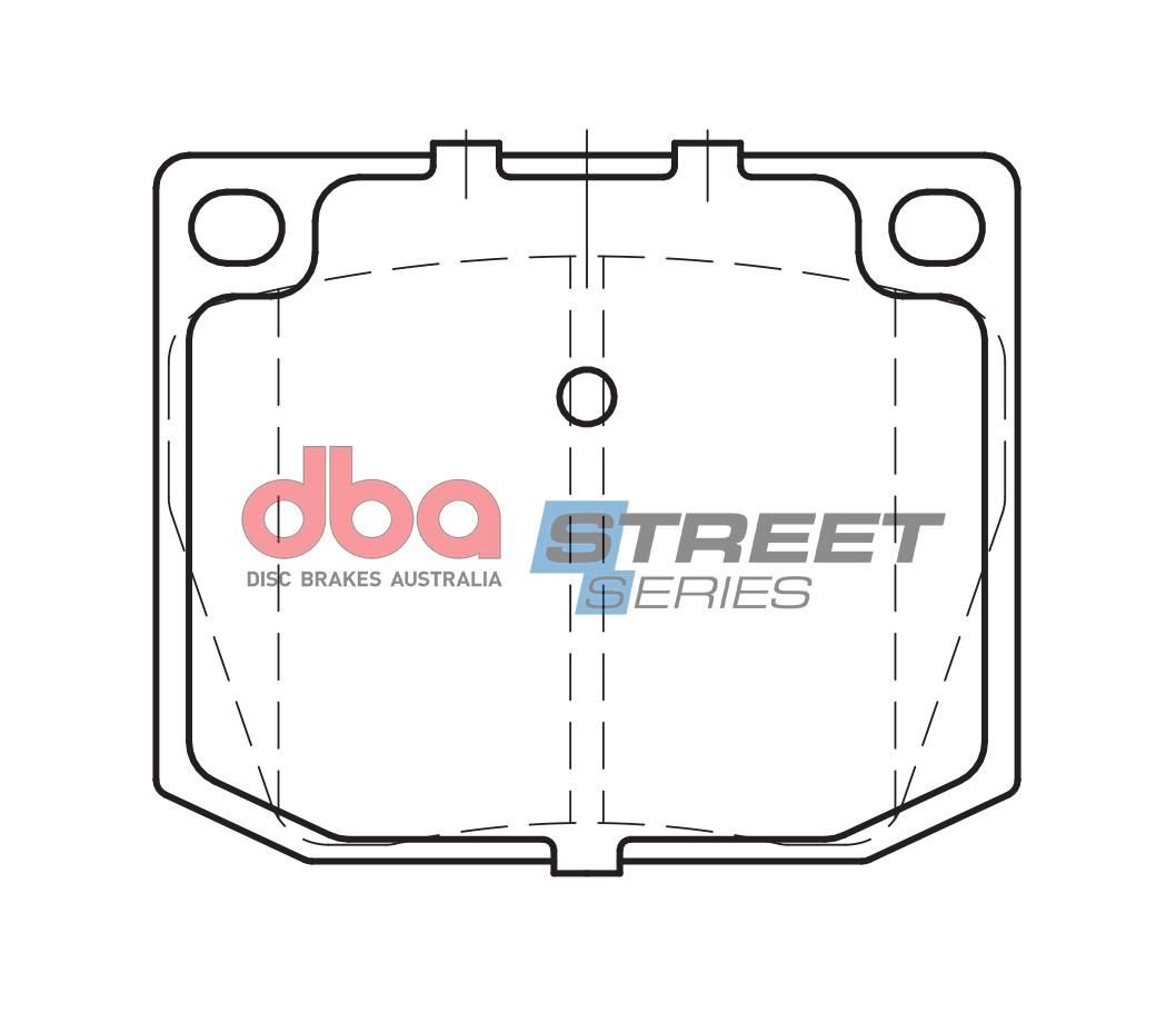 DBA SS STREET SERIES BRAKE PADS [ Sunbeam/Holden H series/Triumph/Ford  F ] - TecDoc Only