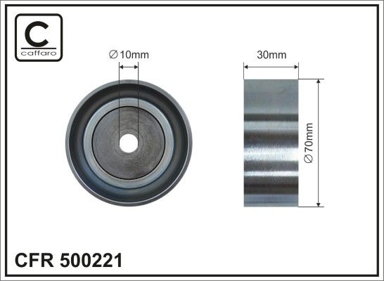 Deflection/Guide Pulley, V-ribbed belt 500221