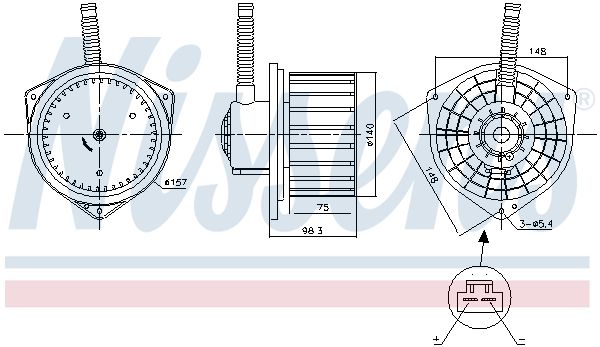 NISSENS 87756 - Innenraumgebl&auml;se