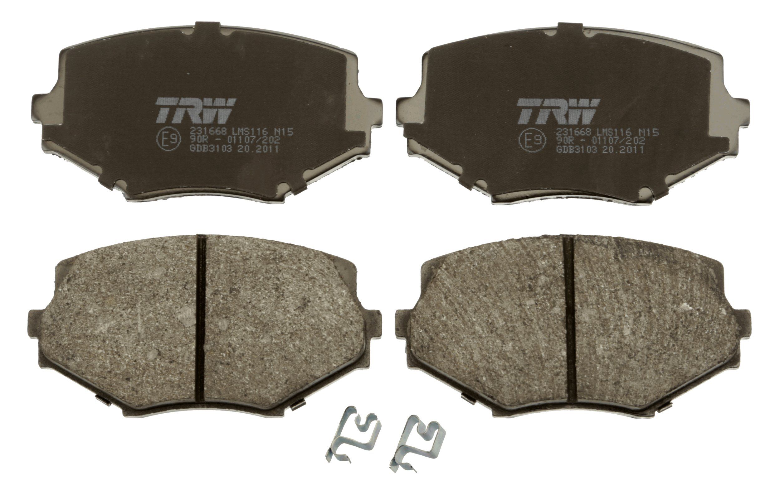 TRW DISC BRAKE PADS - TecDoc 2