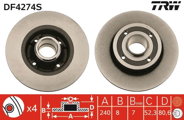 Brake Disc DF4274S