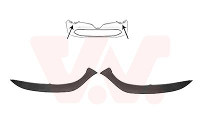 VAN WEZEL 4373580 - Zier-/Schutzleistensatz, Sto&szlig;f&auml;nger ** Equipart **