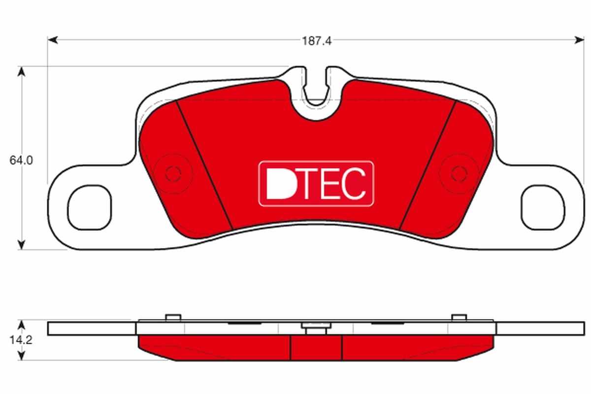 Brake Pad Set, disc brake GDB1839DTE