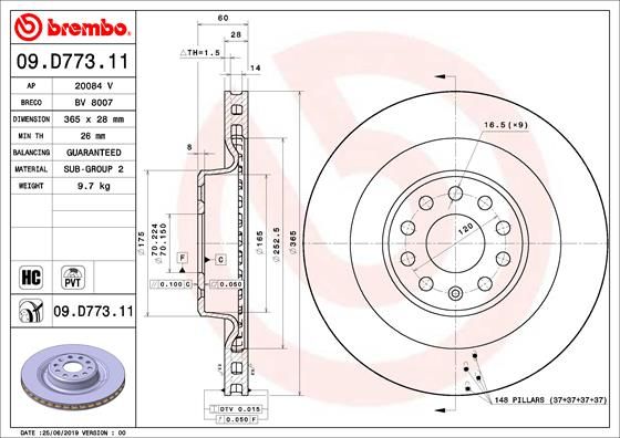 Brake Disc 09.D773.11